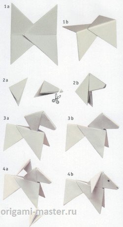  Модульное оригами барашек